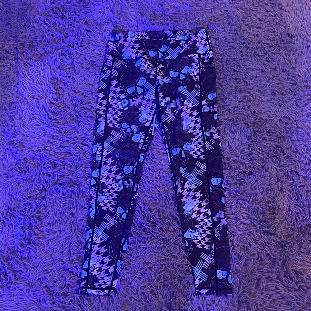 Constantly Varied Gear Purple and Blue Patterned Leggings
